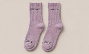 LAVENDER PINK CREW SOCKS