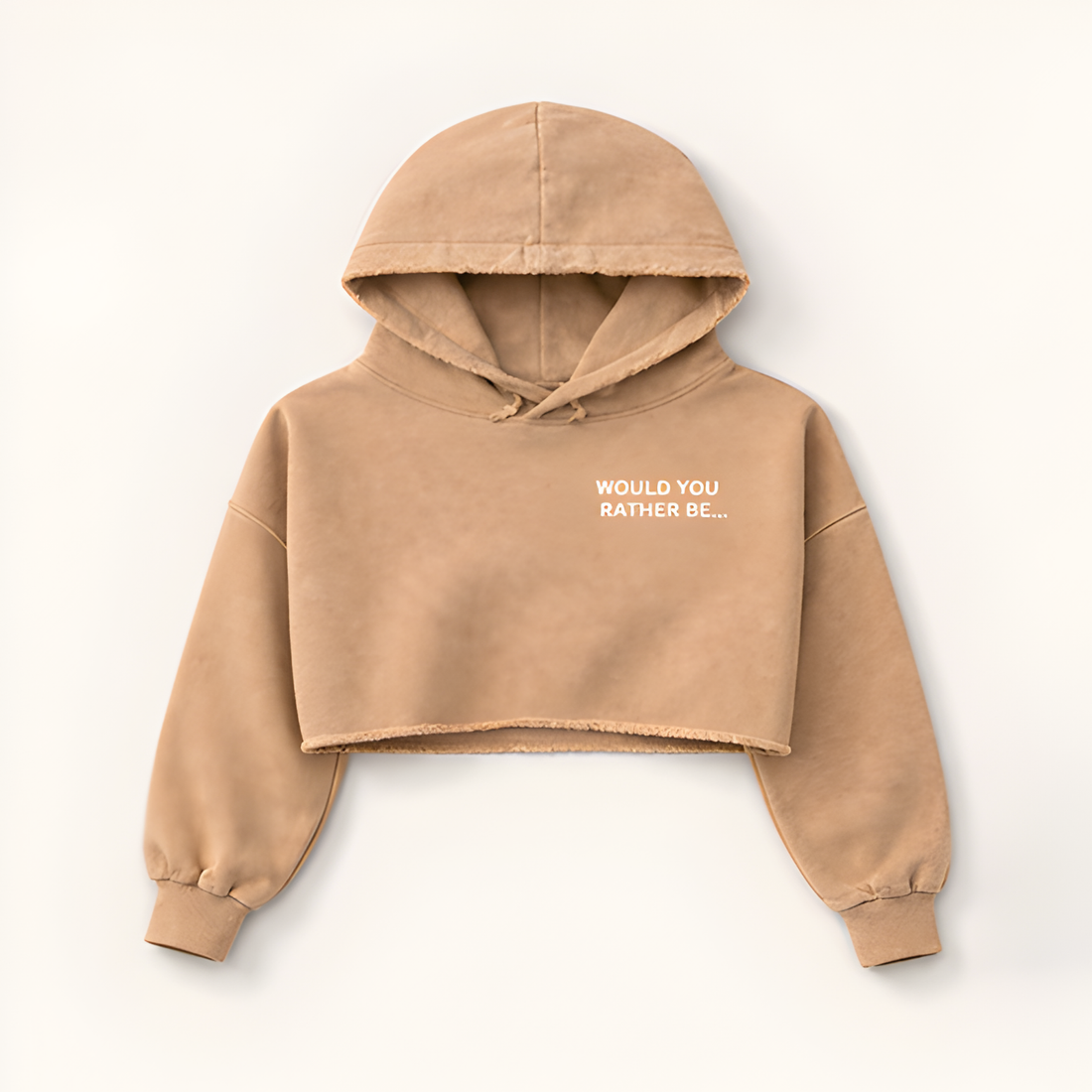“Would You Rather Be…” Cropped Hoodie